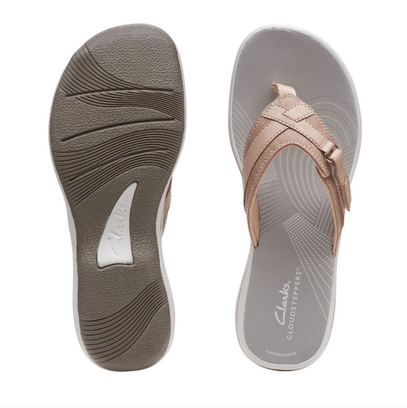 Clarks Cloudstepper Breeze Sea Sandals Sporty Thong Sandals - Picture 1 of 14